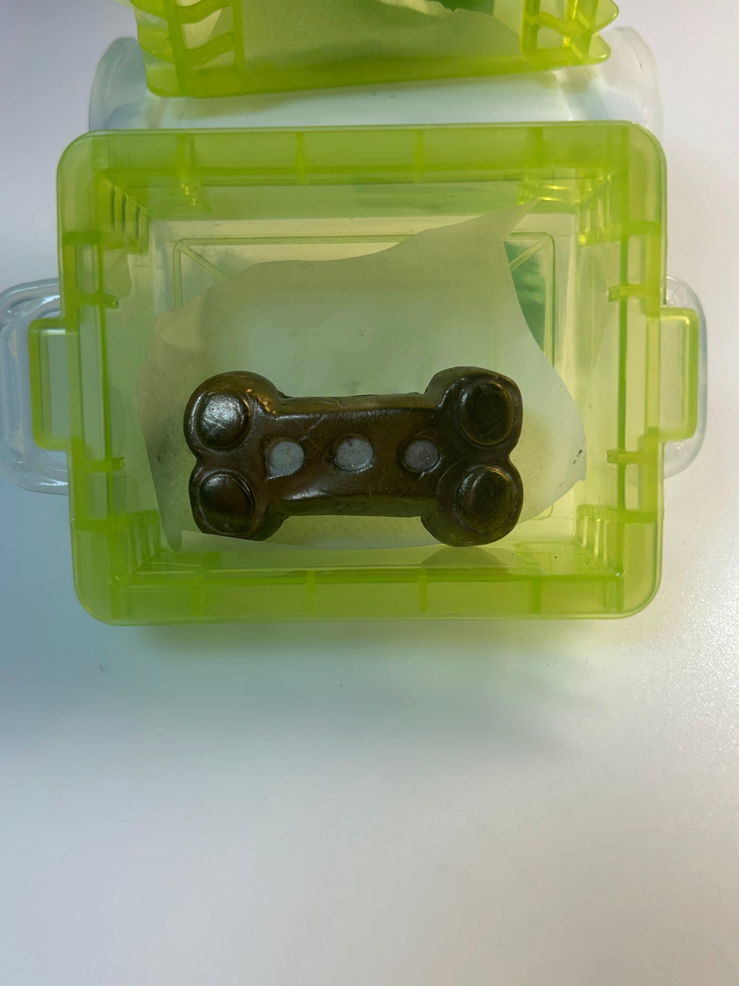 Dog Bone Putty Brown With Yellow Container