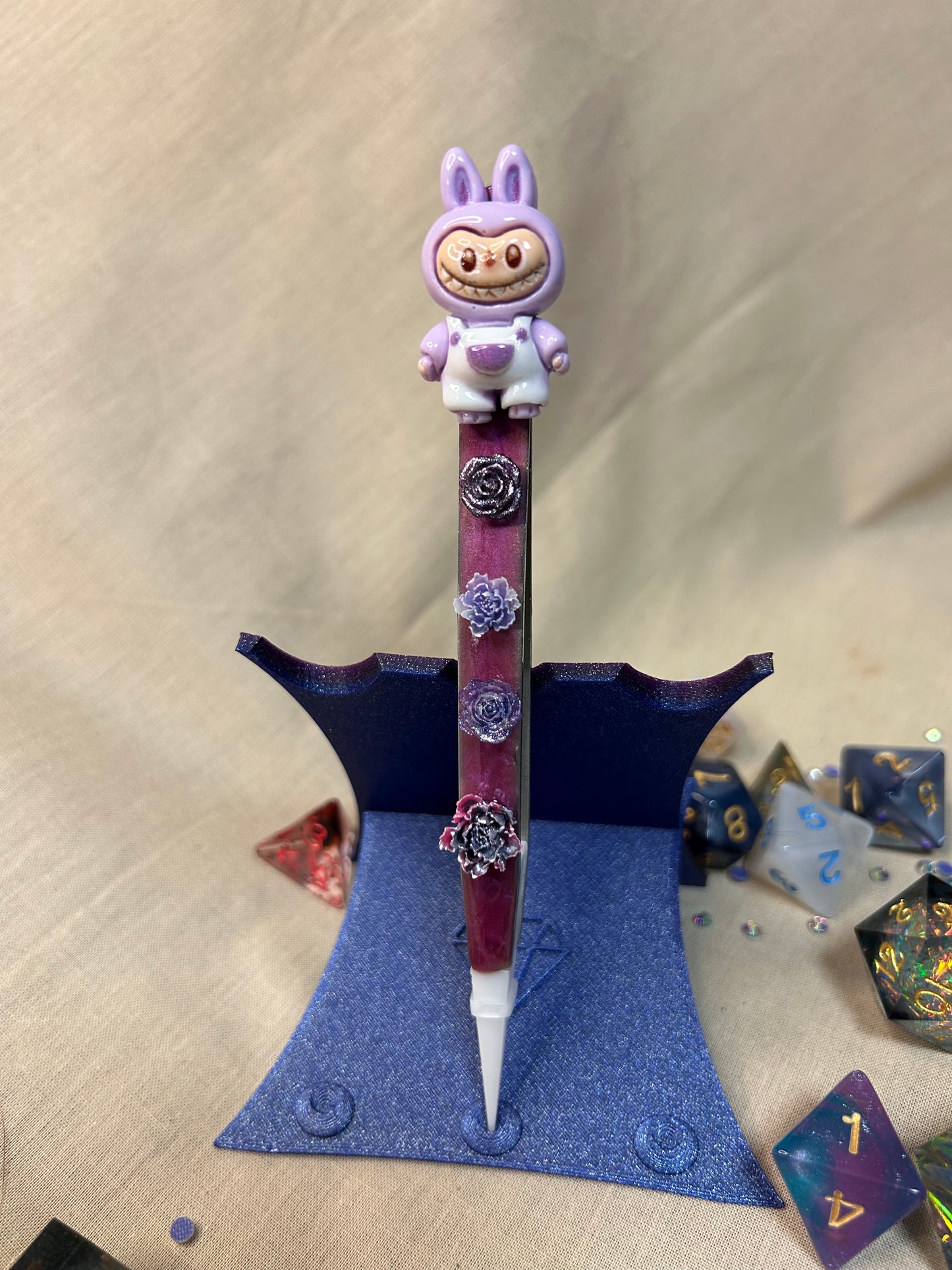 Ceramic Labubu Tweezers Purple