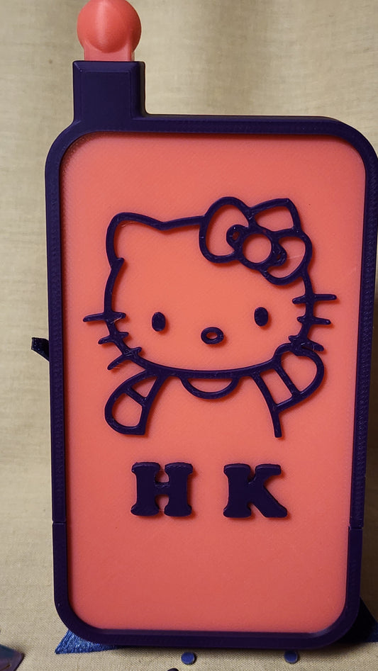 Cute Pink Kitty Diamond Art Tray