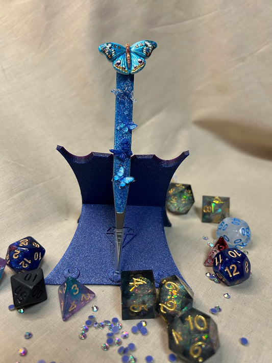 Blue Butterfly Short Pointed Tweezers