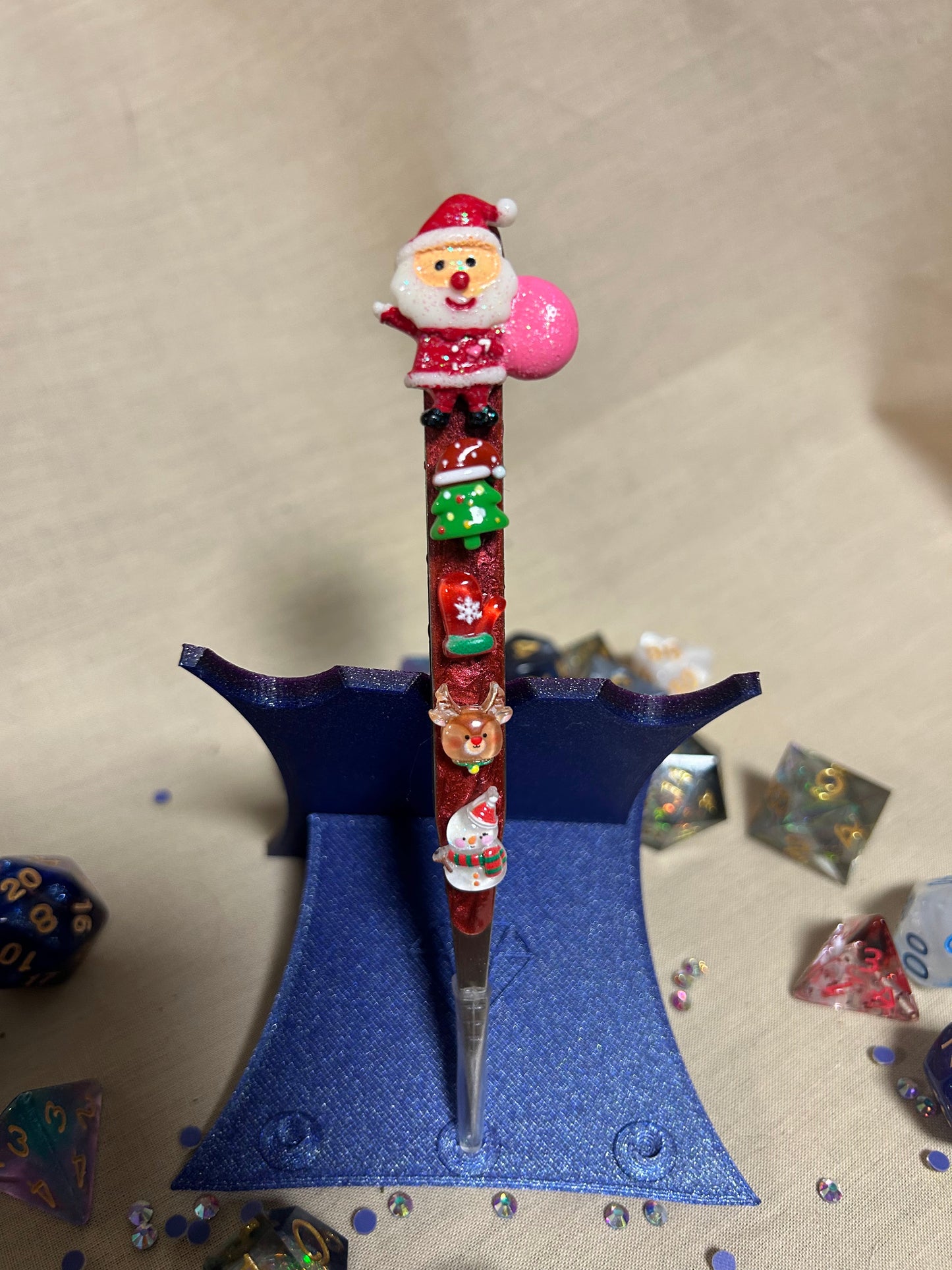 Short Pointed Santa Christmas Tweezers