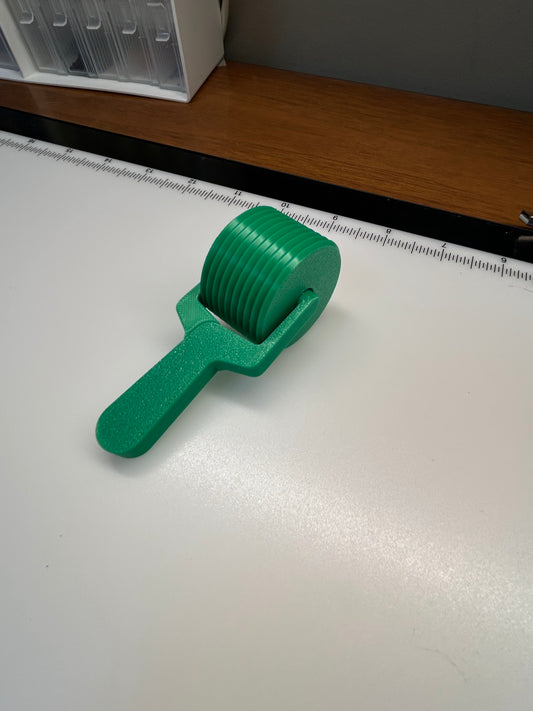 3-D Green  Printed Diamond Art Roller Straightening Tool