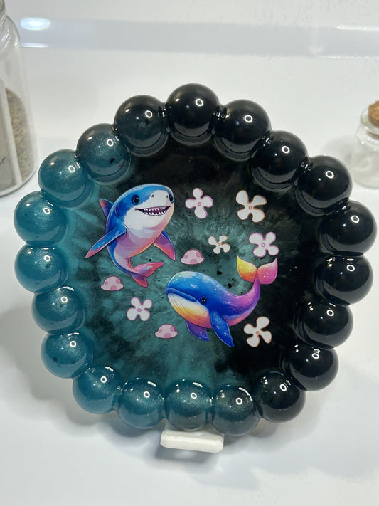 Ocean Shark & Whale Small Resin Tray