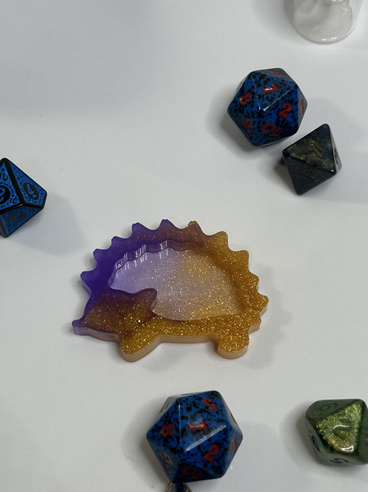Blue Numbered Polyhedral Cover Minder