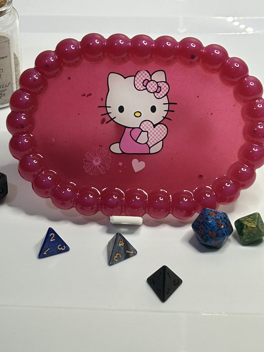 Pink Hello Kitty Small Resin Tray