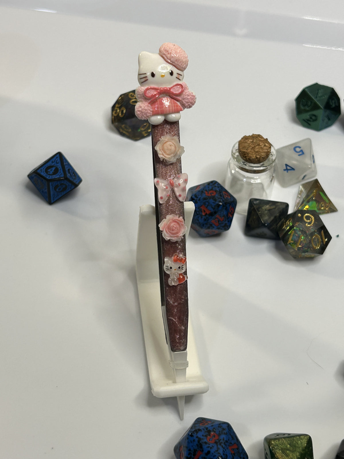 Hello Kitty Pink Rose Glitter Diamond Painting Tweezers