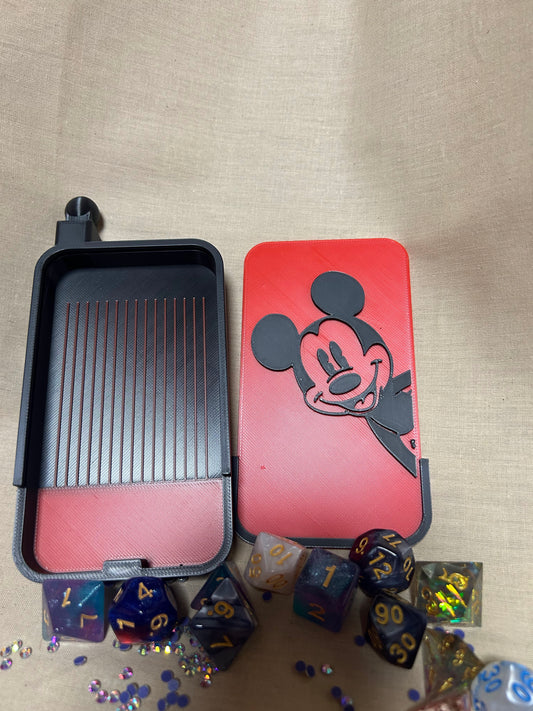 Mouse Tray Red And Black With Funnel
