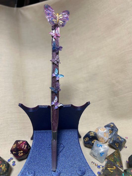 Long Purple Pointed Tweezer Butterfly
